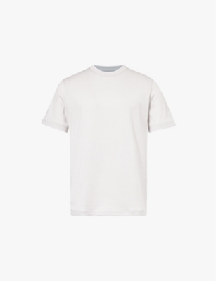 ELEVENTY: Contrast-trim regular-fit cotton-jersey T-shirt