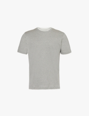 ELEVENTY: Crewneck cotton-jersey T-shirt
