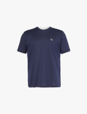 ELEVENTY: Logo-embroidered regular-fit short-sleeve cotton-jersey T-shirt