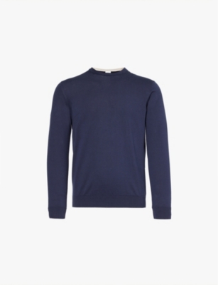 ELEVENTY: Crew-neck regular-fit cotton-knit jumper