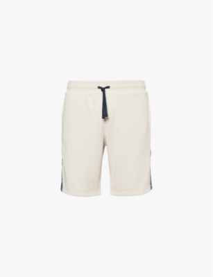 EMPORIO ARMANI: Brand-patch cotton-blend shorts
