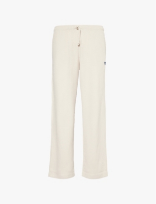 EMPORIO ARMANI: Brand-patch tapered cotton-jersey jogging bottoms