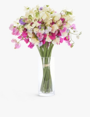 THE REAL FLOWER COMPANY: Mixed Medium Sweet Pea scented bouquet