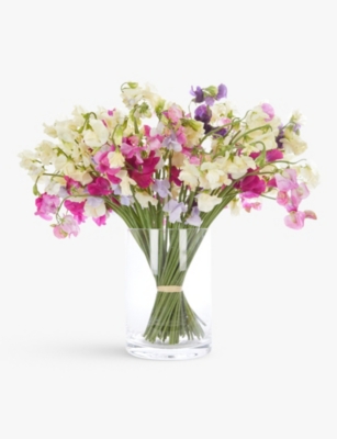 THE REAL FLOWER COMPANY: Mixed Sweet Pea large fresh flower bouquet