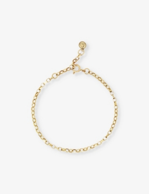 THE ALKEMISTRY: Nude Shimmer 18ct yellow-gold chain bracelet