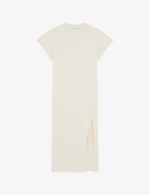 Iro Cotton Litonya Midi Dress In Whi11