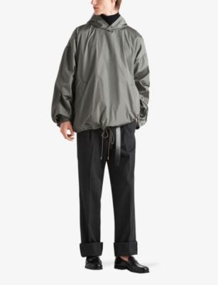 PRADA: Light technical hooded nylon jacket