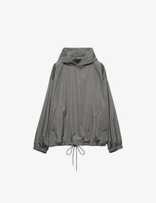 PRADA: Light technical hooded nylon jacket