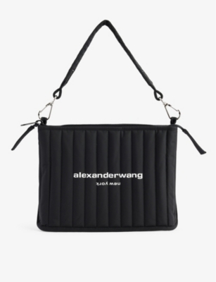 Alexander Wang Black Elite Tech Woven Shoulder Bag