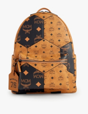 MCM: Euro 2024 medium monogram-print faux-leather backpack