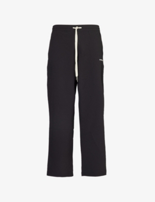 MKI MIYUKI ZOKU ENS STRAIGHT-LEG MID-RISE WOVEN TROUSERS BLACK XXL 