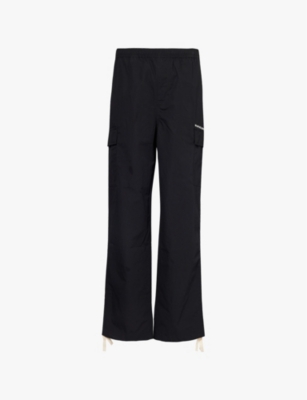 MKI MIYUKI-ZOKU: Straight-leg mid-rise cotton trousers
