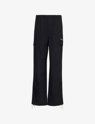 MKI MIYUKI-ZOKU: Straight-leg mid-rise cotton trousers