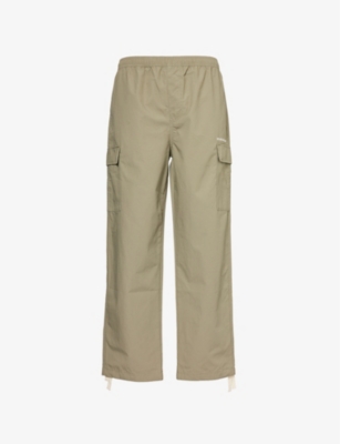 MKI MIYUKI-ZOKU: Straight-leg mid-rise cotton trousers