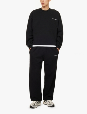 Mki Miyuki Zoku Mki Miyuki-zoku Mens Black Uniform Branded-print Cotton-blend Sweatshirt In Black