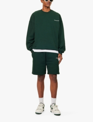 Uniform branded-print cotton-blend sweatshirt
