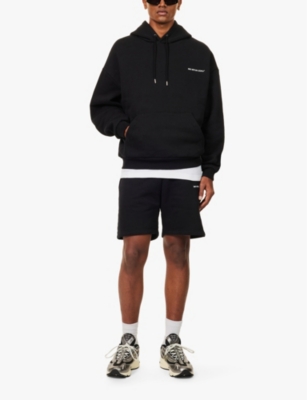 Mki Miyuki Zoku Logo Hooded Cotton-blend Sweatshirt In Black
