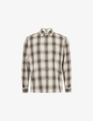 FRAME: Plaid cotton shirt