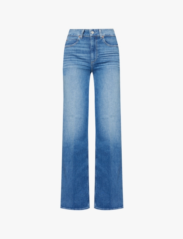 Sasha wide-leg high-rise stretch-denim jeans