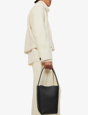 The Row Womens  Park Small Leather Tote Bag In Black