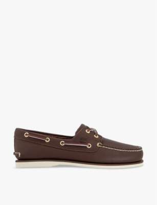 TIMBERLAND: Classic two-eyele leather boat shoes
