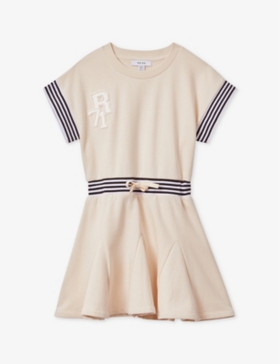 REISS: Milo rubberised-motif cotton-jersey dress 9-14 years