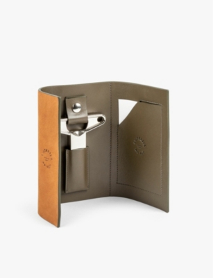 L'atelier Du Vin Bilame Nomad Twinblade Corkscrew With Leather Pouch In Grey