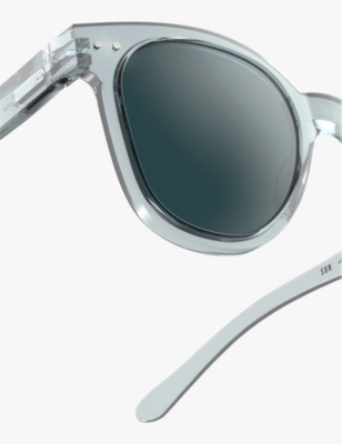 Izipizi Womens Frozen Blue #n Oversized Square-framed Sunglasses In Frozen Blue