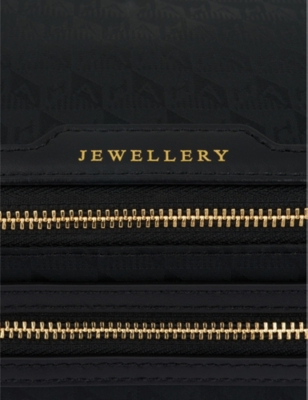 Shop Anya Hindmarch Womens Black Jewellery Nylon Pouch