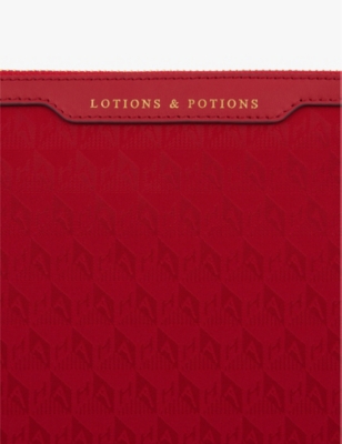 ANYA HINDMARCH: Lotions and potions shell and leather washbag