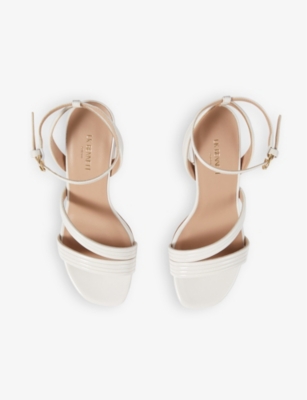 LK BENNETT: Edita block-heel faux-leather sandals