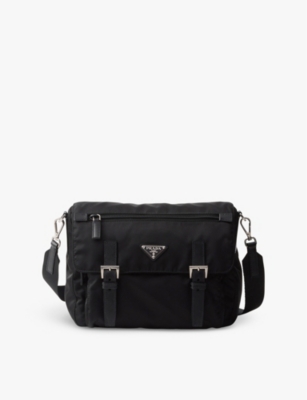 PRADA: Re-Nylon brand-plaque polyamide shoulder bag