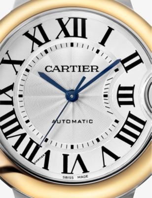 Shop Cartier Yellow Gold & Steel Ballon Bleu De 18ct Yellow Gold And Steel Watch