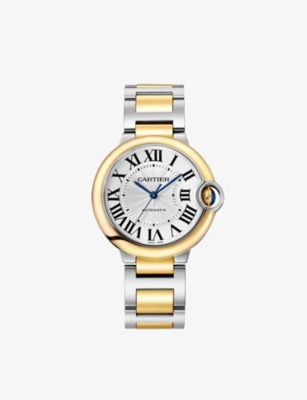 Shop Cartier Yellow Gold & Steel Ballon Bleu De 18ct Yellow Gold And Steel Watch