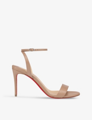 CHRISTIAN LOUBOUTIN: Loubigirl 85 leather heeled sandals