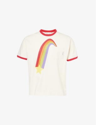 PLEASING: Rainbow cotton-jersey T-shirt