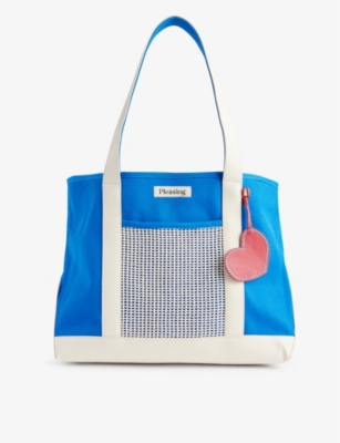 PLEASING: Star cotton-canvas tote bag