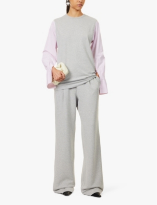 DRIES VAN NOTEN: Hartia wide-leg cotton-jersey jogging bottoms
