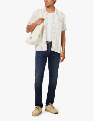 CITIZENS OF HUMANITY: London slim-fit tapered-leg mid-rise  stretch-denim and cashmere jeans