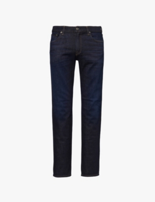 CITIZENS OF HUMANITY: London slim-fit tapered-leg mid-rise stretch-denim and cashmere jeans