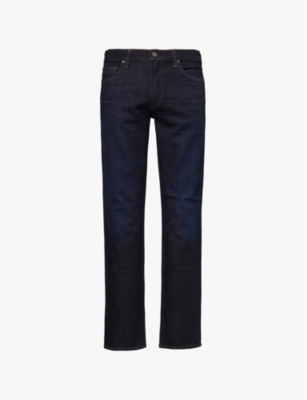 CITIZENS OF HUMANITY: Gage regular-fit straight-leg mid-rise stretch-denim and cashmere jeans