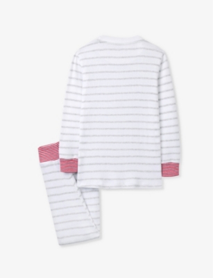 T-shirt Fille The Little White Company Rose En Coton - Imprimé Floral Manches Longues Taille 7-8 Ans