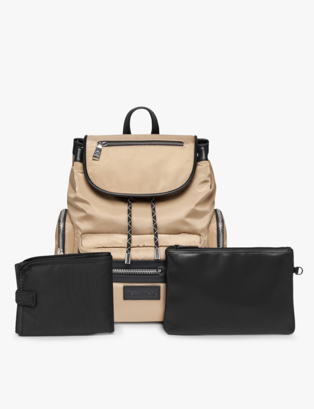 Kaspar logo-badge shell baby changing bag
