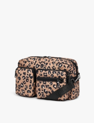 Axel leopard-print shell changing bag<BR/><BR/>