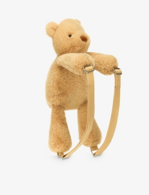 JELLYCAT: Smudge Bear soft woven backpack 43cm