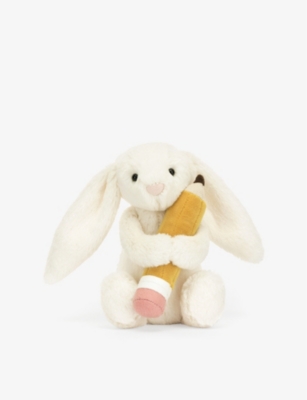 Bashful Bunny With Pencil soft toy 18cm