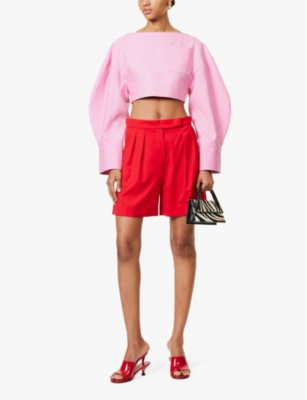 Jacquemus Le Haut Casaco Hollowed Out Blouse In Pink