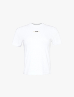 JACQUEMUS: Brand-print short-sleeve stretch-cotton T-shirt