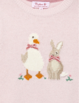 TROTTERS: Magical Unicorn knitted jumper 2-11 years