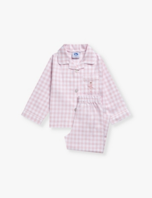 Shop Trotters Margot Ballerina Cotton Pyjamas 1-11 Y In Icy Pink